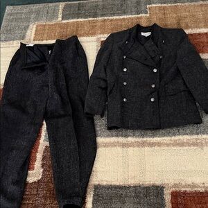 Larry Levine Charcoal Suit Ensemble